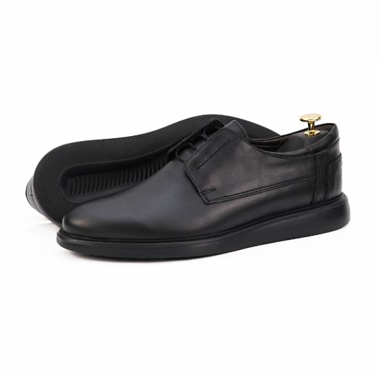 Imagine Pantofi casual bărbați piele naturală 558 negru