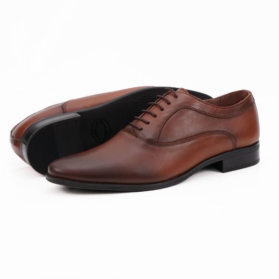 Imagine Pantofi eleganți bărbați din piele naturală 377 Maro