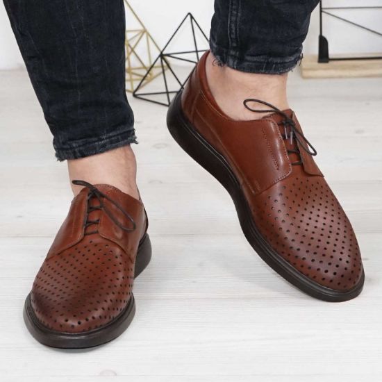 Imagine Pantofi casual bărbați piele naturală 558 g maro