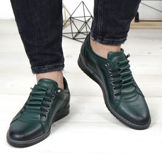 Imagine Pantofi sport bărbați piele naturală 433M verde