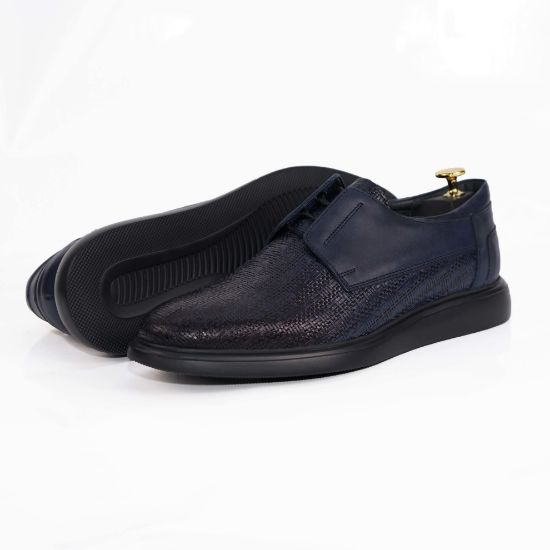 Imagine Mocasini bărbați piele naturală 558 P bleumarin