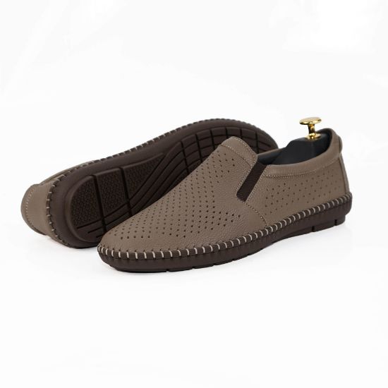 Imagine Mocasini bărbați piele naturală 600 Bej DCB 608