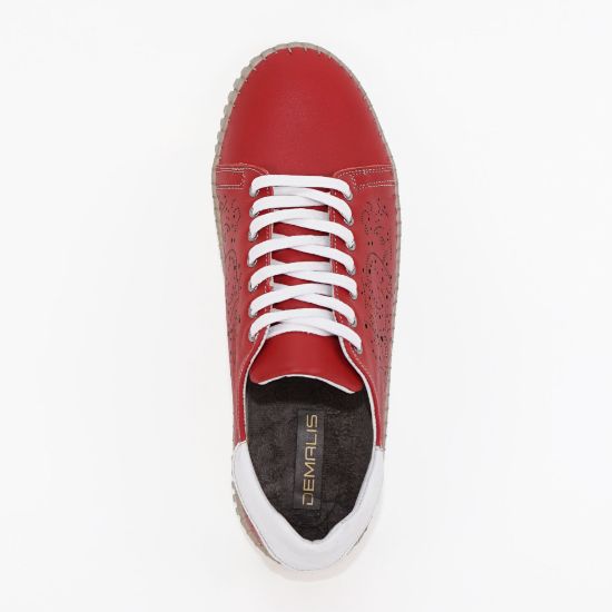 Imagine Pantofi damă piele naturală 147rosu