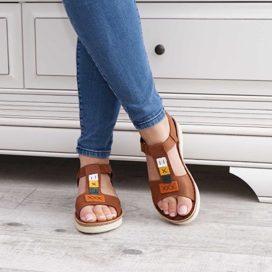 Imagine Sandale dama piele naturală 104 culoare maro