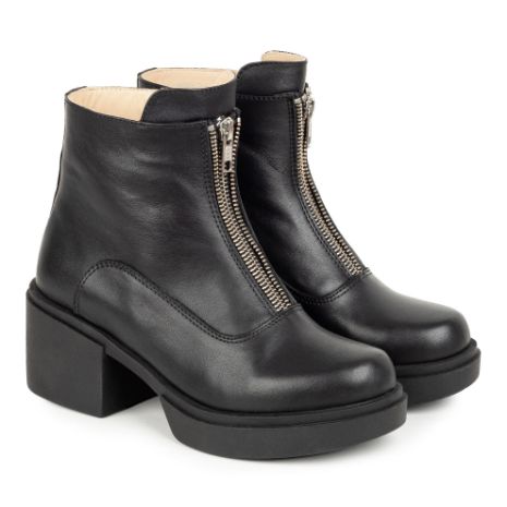 Imagine Ghete damă din piele naturală 701 negru