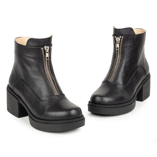 Imagine Ghete damă din piele naturală 701 negru