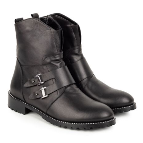 Imagine Ghete damă din piele naturală 700 negru