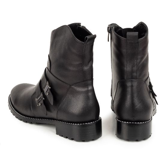 Imagine Ghete damă din piele naturală 700 negru