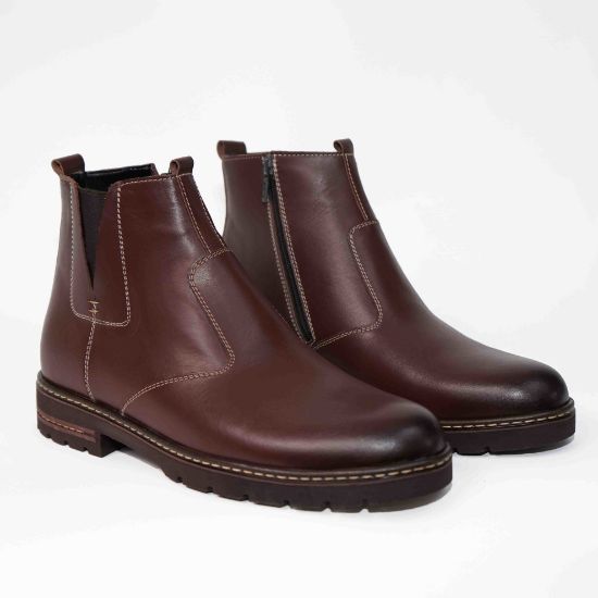 Imagine Ghete bărbați piele naturală c400 Maro