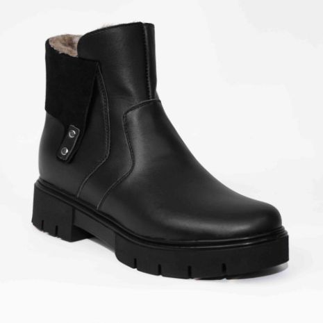 Imagine Ghete damă piele naturală c742 Negru