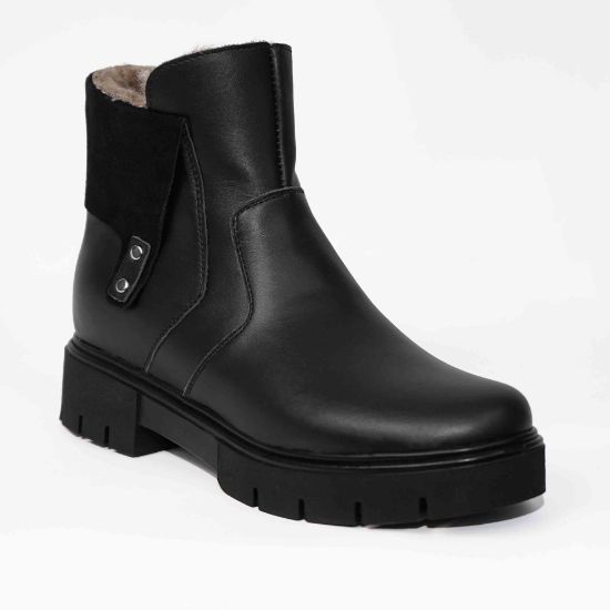 Imagine Ghete damă piele naturală c742 Negru