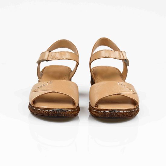 Imagine Sandale dama piele naturală 221 culoare bej