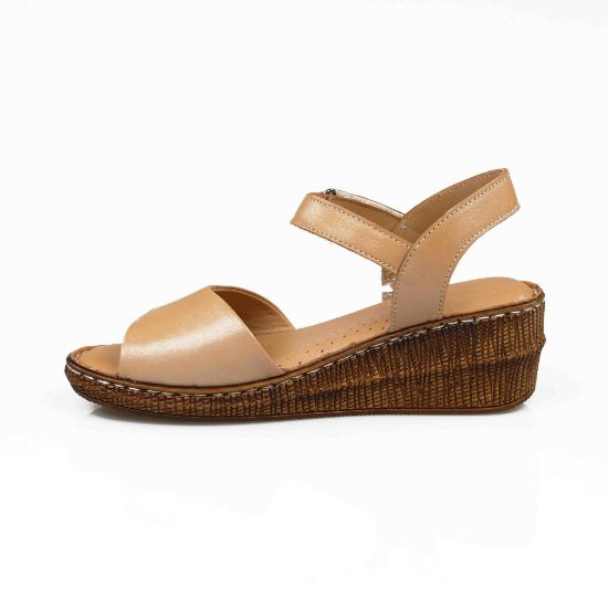 Imagine Sandale dama piele naturală 221 culoare bej