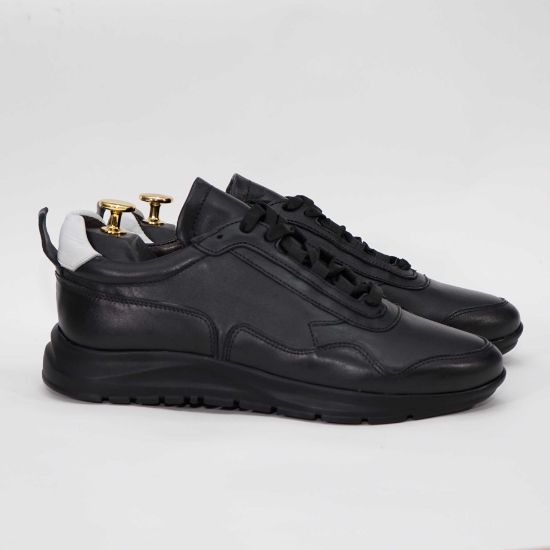 Imagine Pantofi sport bărbați piele naturală 467 negru