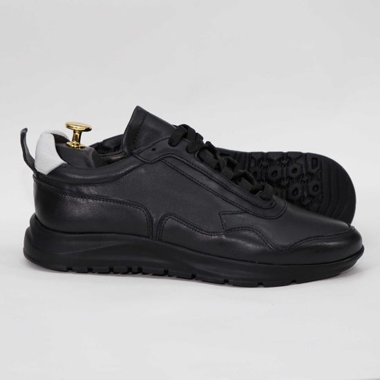 Imagine Pantofi sport bărbați piele naturală 467 negru