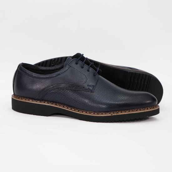 Imagine Pantofi casual bărbați din piele naturală 354 bleomarin-p