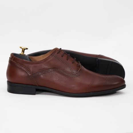 Imagine Pantofi eleganți bărbați din piele naturală 389 maro