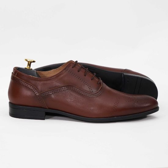 Imagine Pantofi eleganți bărbați din piele naturală 389 maro