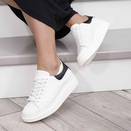 Imagine Pantofi damă piele naturală 101 alb