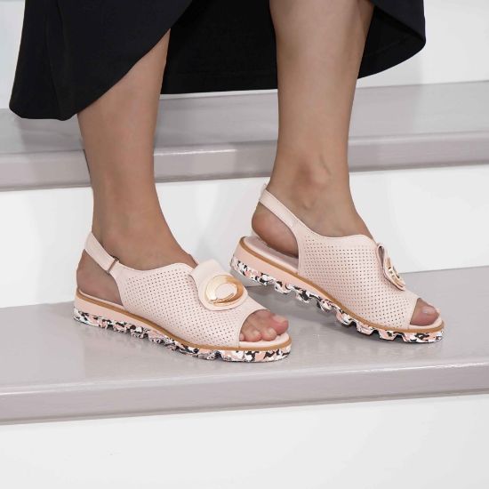 Imagine Sandale dama piele naturală t11 culoare roz