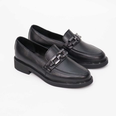 Imagine Mocasini damă negri din piele naturală 149 