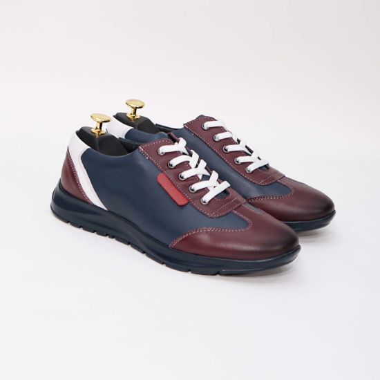 Imagine Pantofi sport bărbați piele naturală 430 Vișiniu