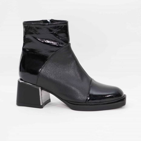 Imagine Ghete damă piele naturală 760 Negru lac