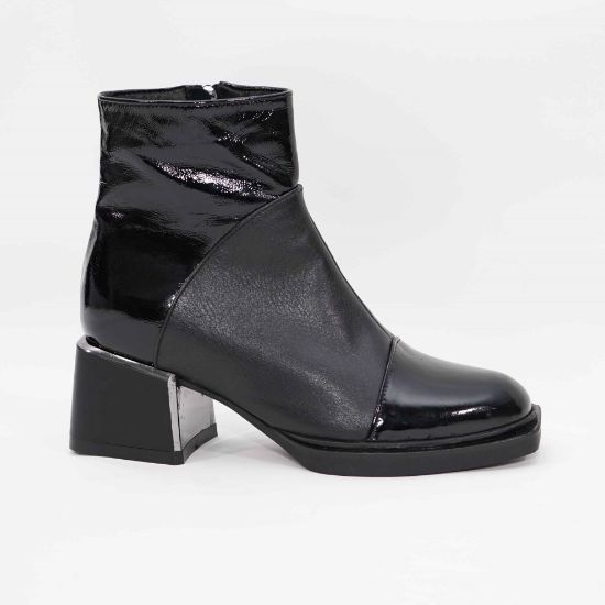 Imagine Ghete damă piele naturală 760 Negru lac