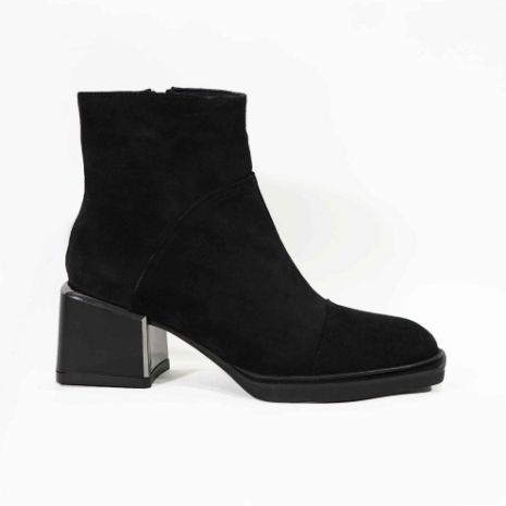 Imagine Ghete damă piele naturală 760 Negru velur