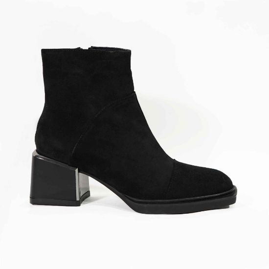 Imagine Ghete damă piele naturală 760 Negru velur