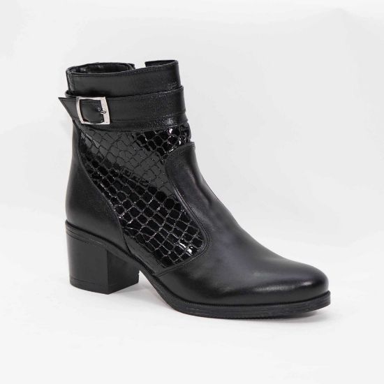 Imagine Ghete damă piele naturală 758 Negru 