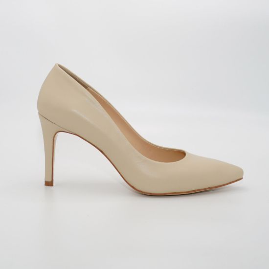 Imagine Pantofi dms 019r04 , din piele naturala de culoare bej