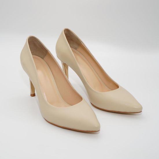 Imagine Pantofi dms 019r04 , din piele naturala de culoare bej