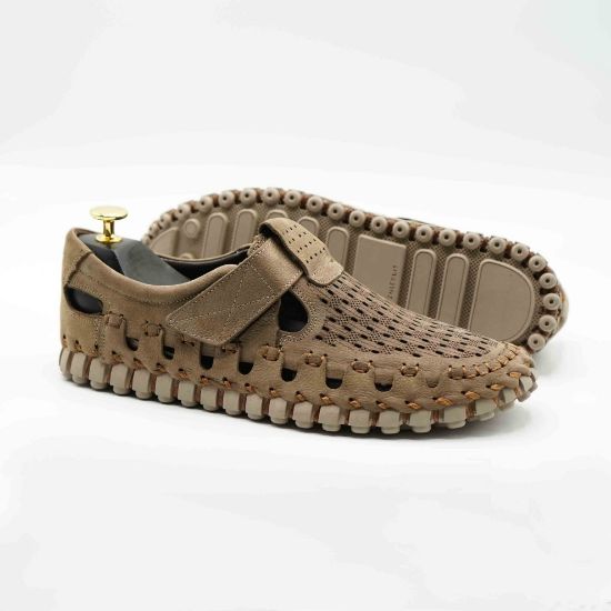 Imagine Pantofi sport bărbați piele naturală 2922 Bej