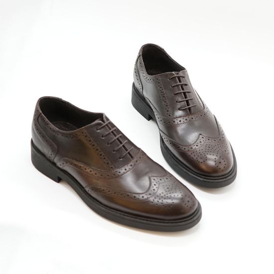 Imagine Pantofi c778 elegant din piele naturala culoare maro