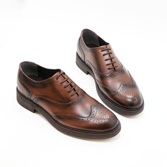 Imagine Pantofi c778 elegant din piele naturala culoare maro deschis