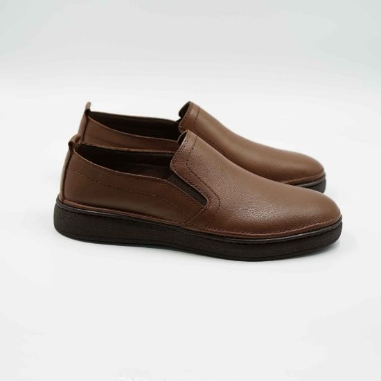 Imagine Mocasini bărbați din piele naturala culoare maro