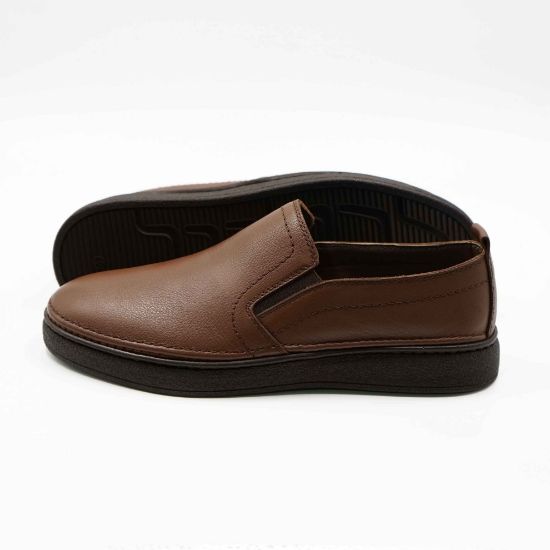Imagine Mocasini bărbați din piele naturala culoare maro