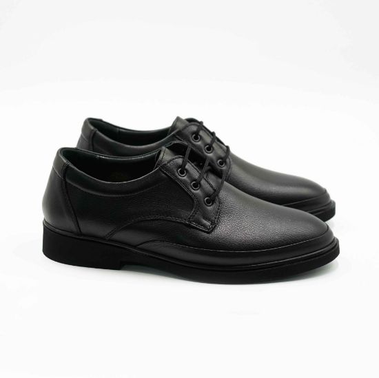 Imagine Pantofi 3307casual din piele naturala culoare neagra