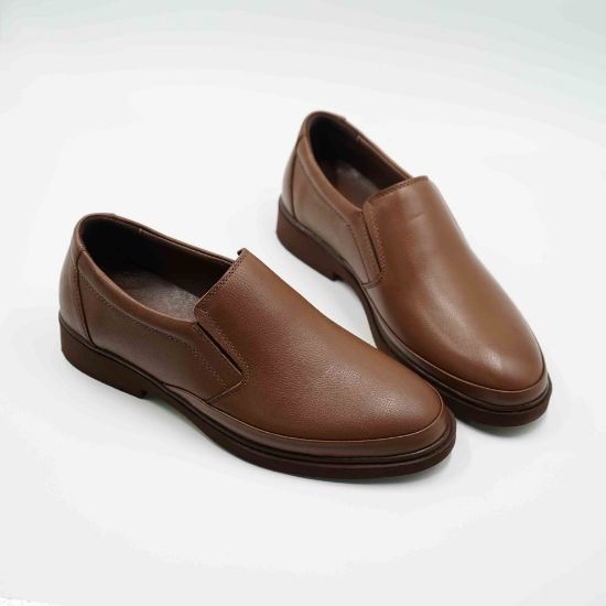 Imagine Mocasini bărbați din piele naturala culoare maro