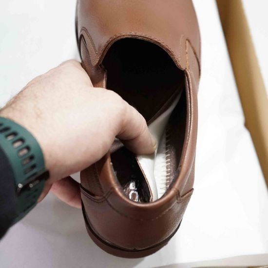 Imagine Mocasini bărbați din piele naturala culoare maro