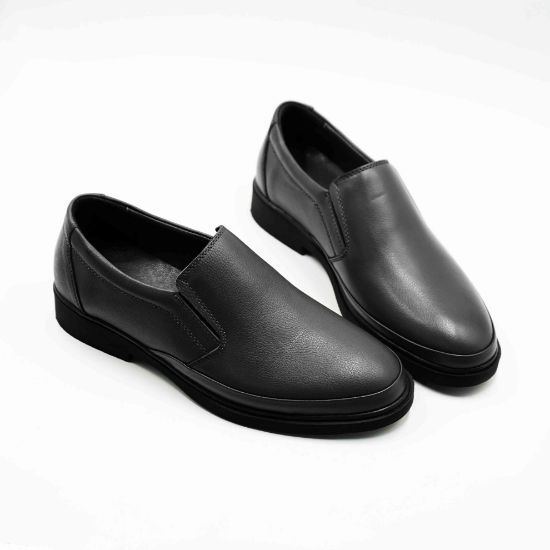 Imagine Mocasini bărbați casual din piele naturala culoare neagra