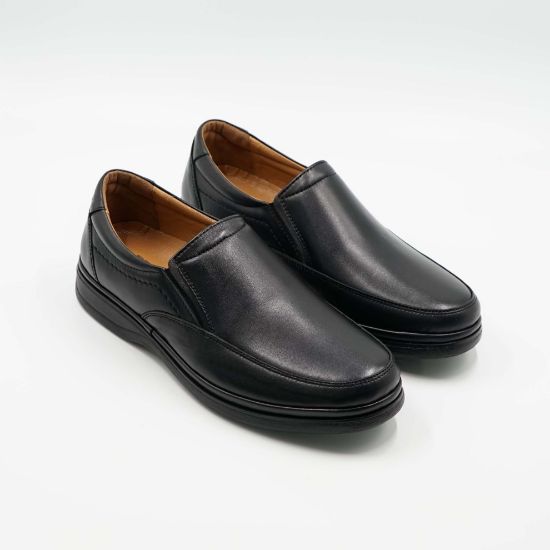 Imagine Mocasini bărbați din piele naturala culoare neagra 5571 