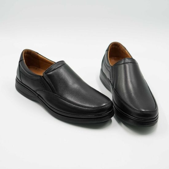 Imagine Mocasini bărbați din piele naturala culoare neagra 5571 