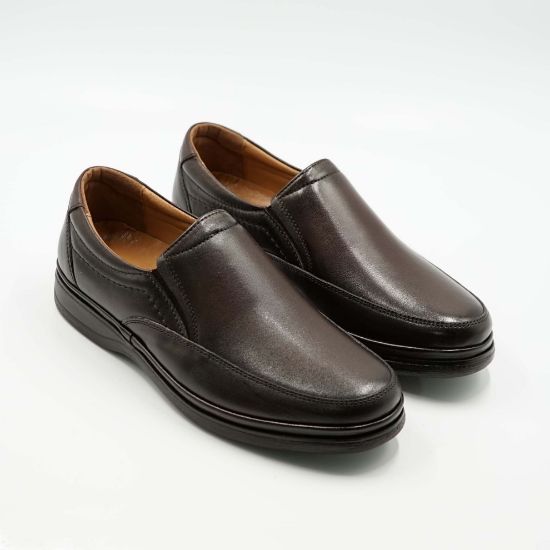 Imagine Mocasini bărbați din piele naturala culoare maro 5571