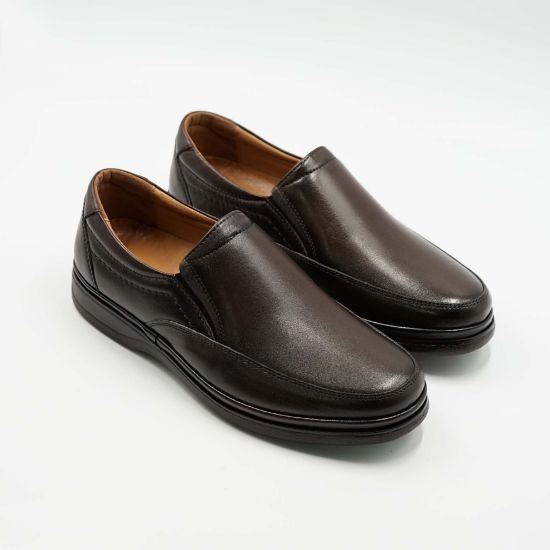 Imagine Mocasini bărbați din piele naturala culoare maro 5571