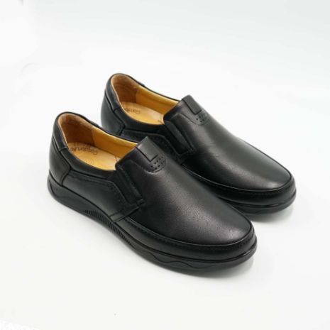 Imagine Mocasini bărbați din piele naturala culoare neagra 5400 