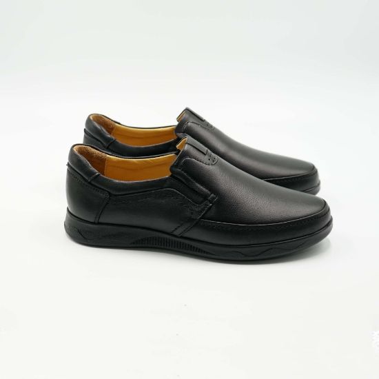 Imagine Mocasini bărbați din piele naturala culoare neagra 5400 