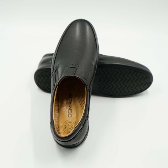 Imagine Mocasini bărbați din piele naturala culoare neagra 5400 