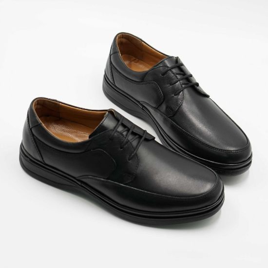 Imagine Pantofi 5572 clasicil din piele naturala culoare neagra